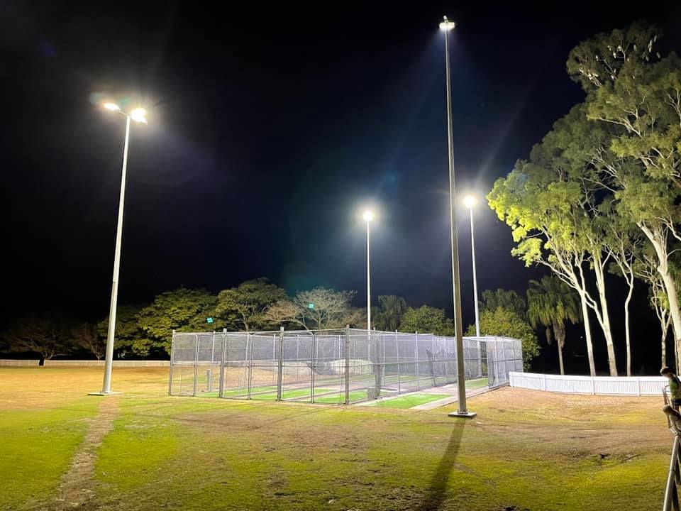 Let there be light | Practice Net Lighting Installed