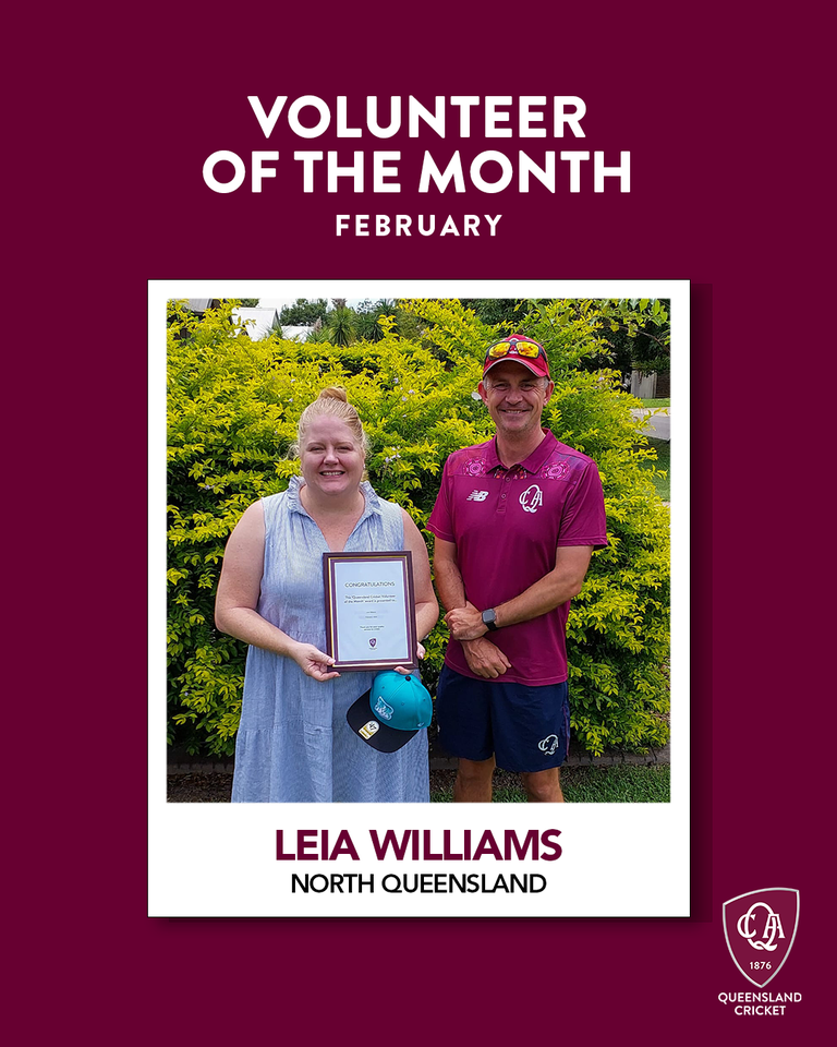 Queensland Cricket Volunteer of the Month